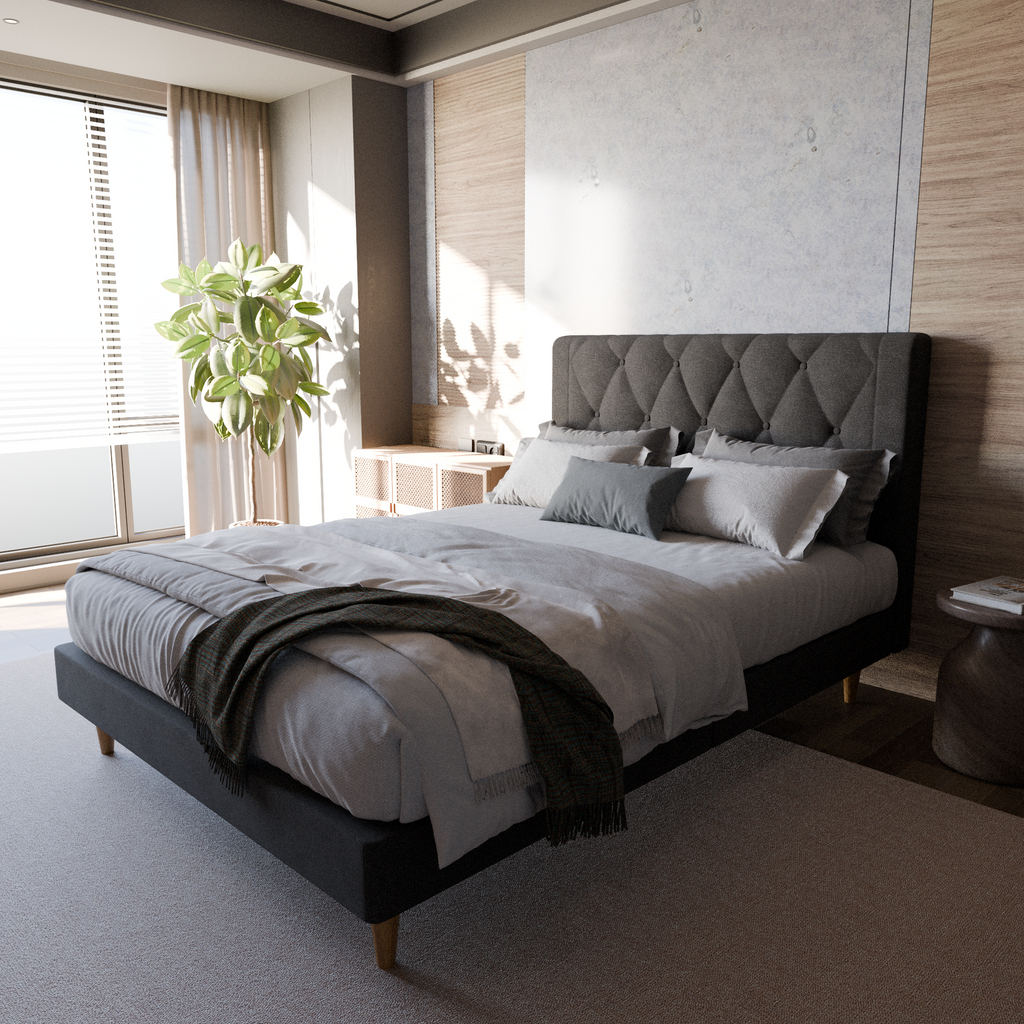 Hansen Fabric Bed Frame (Pet Friendly)