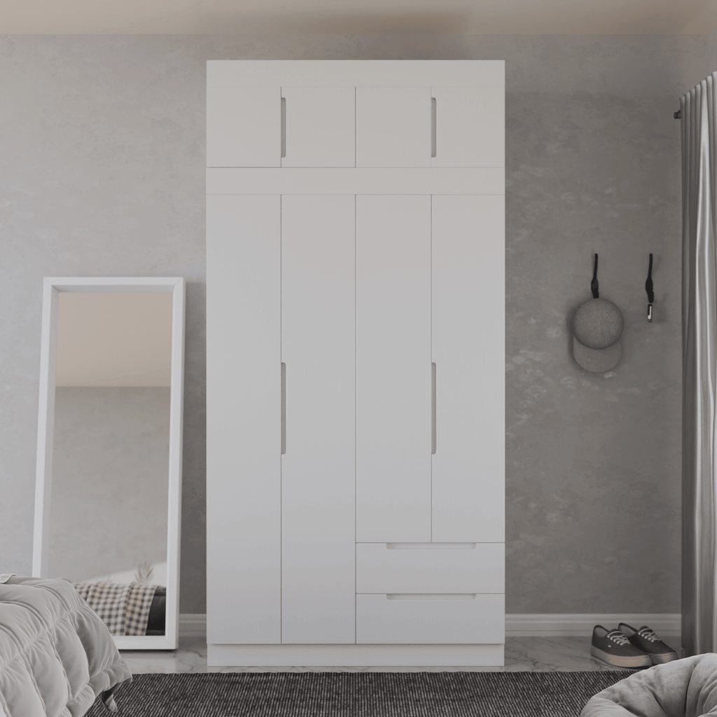 Harrison 4 Door Open Wardrobe with Top