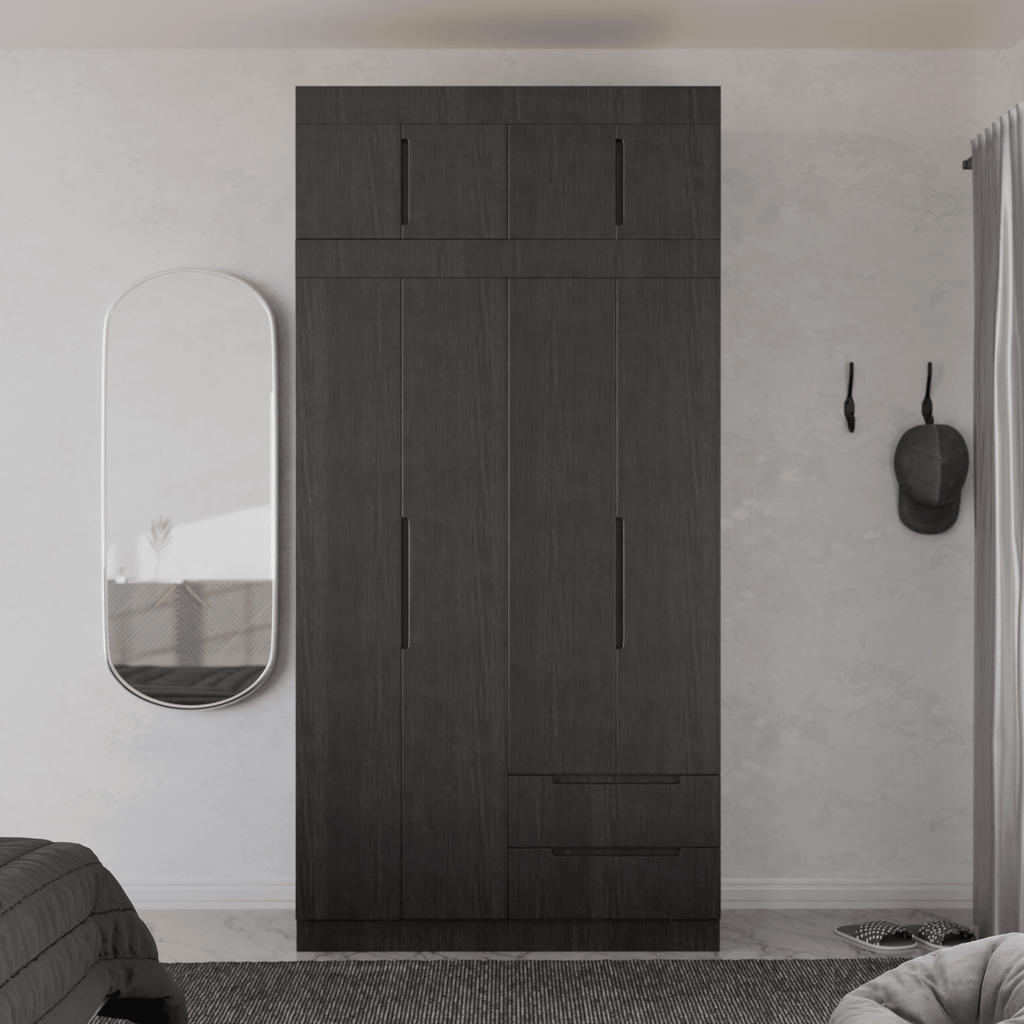 Harrison 4 Door Open Wardrobe with Top