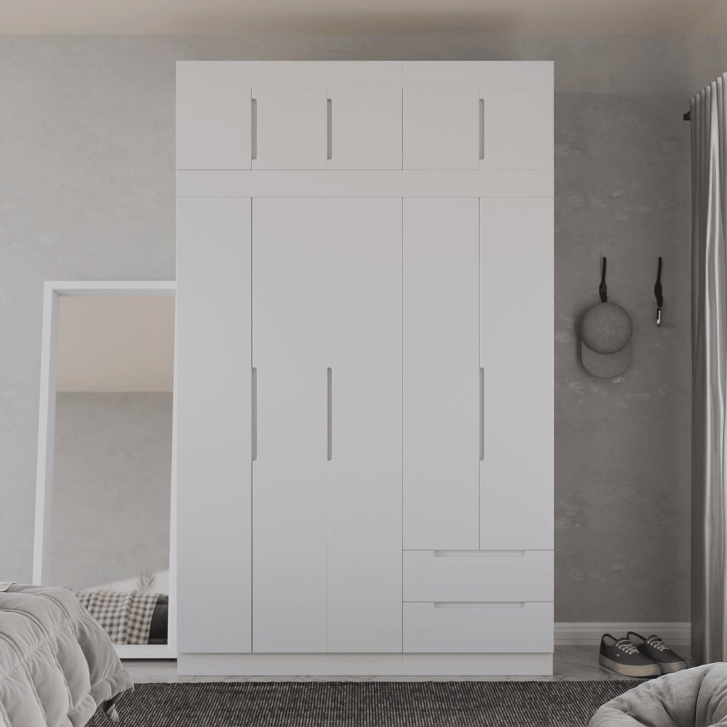 Harrison 5 Door Open Wardrobe with Top