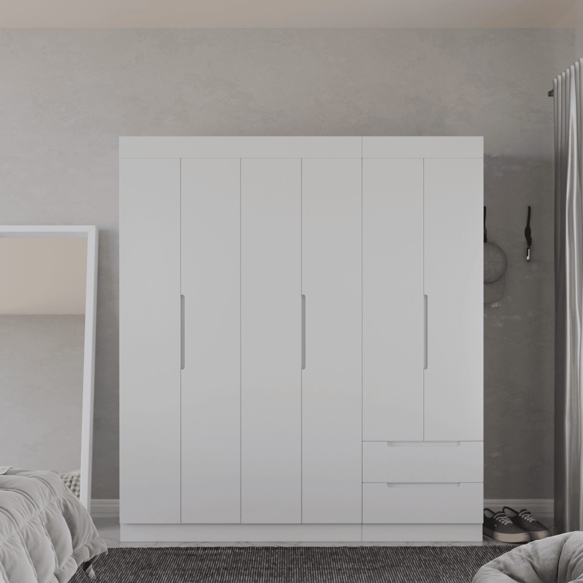 Harrison 6 Door Open Wardrobe