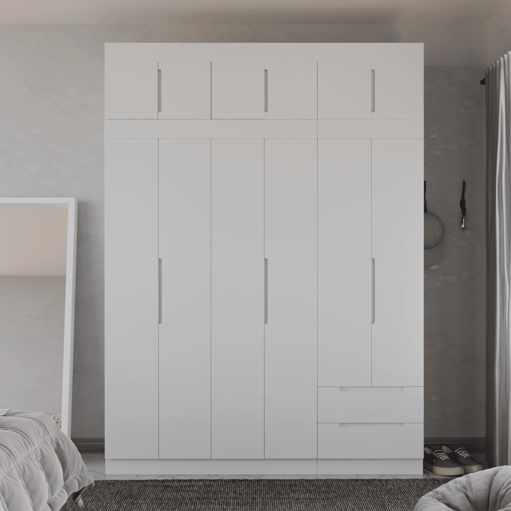 Harrison 6 Door Open Wardrobe with Top