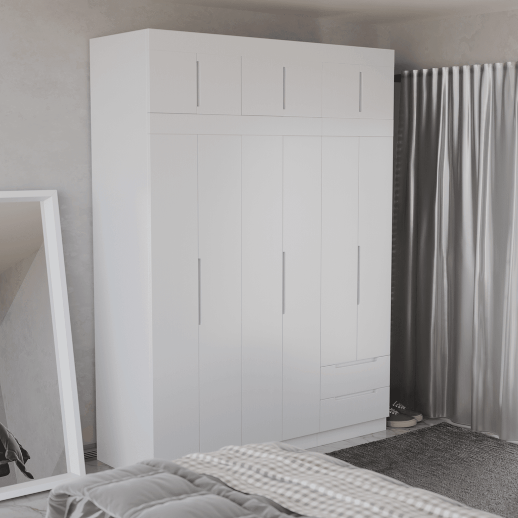 Harrison 6 Door Open Wardrobe with Top