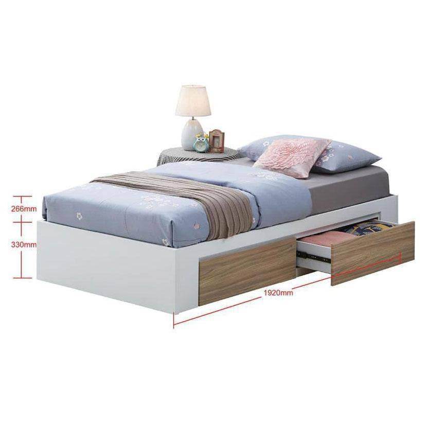 Hegel Wooden Drawer Bed
