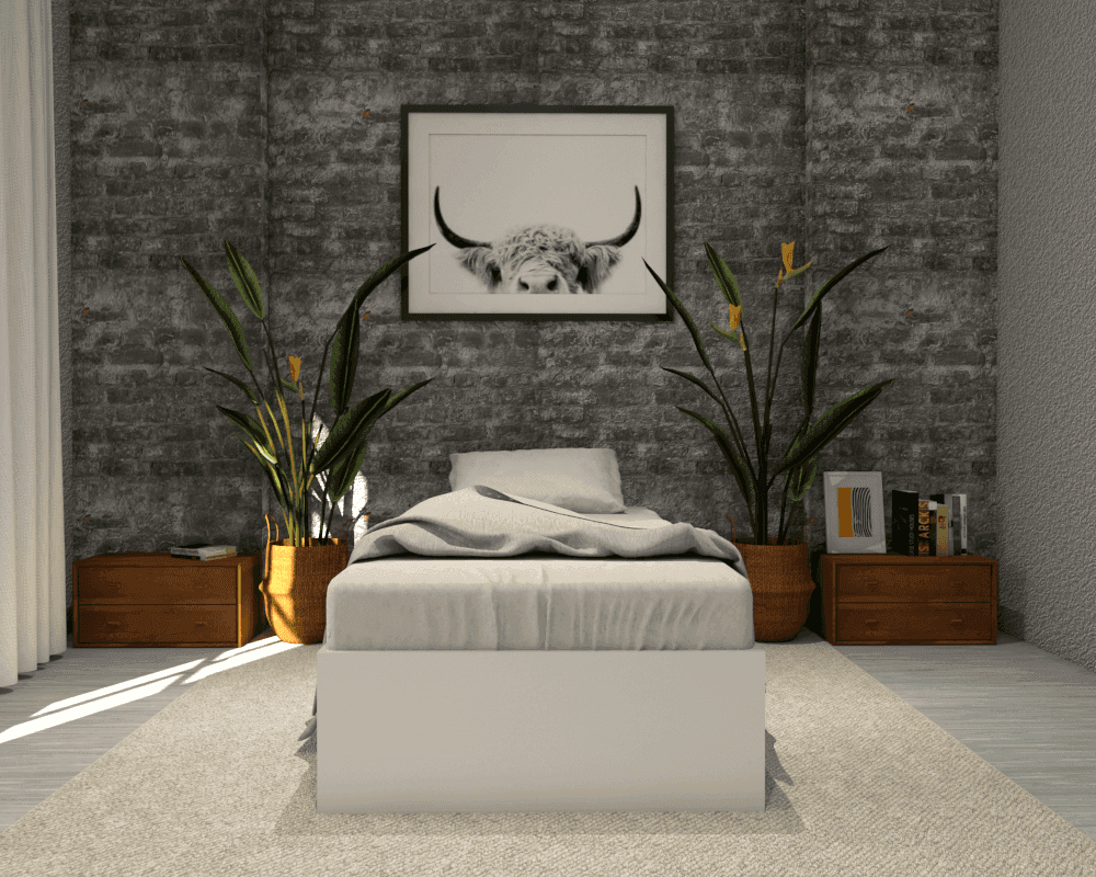 Hegel Wooden Drawer Bed