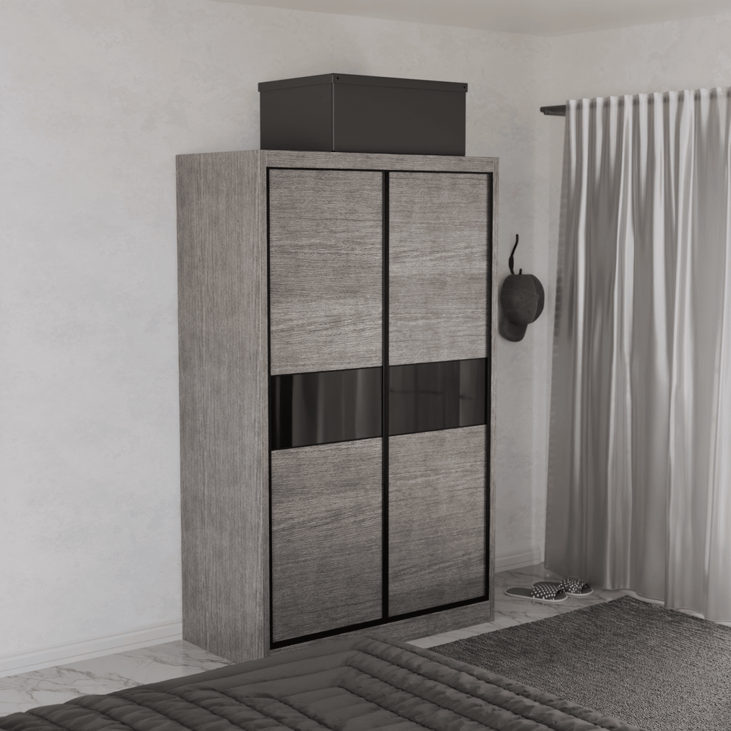 Helene Modular Wardrobe (Black Glass)