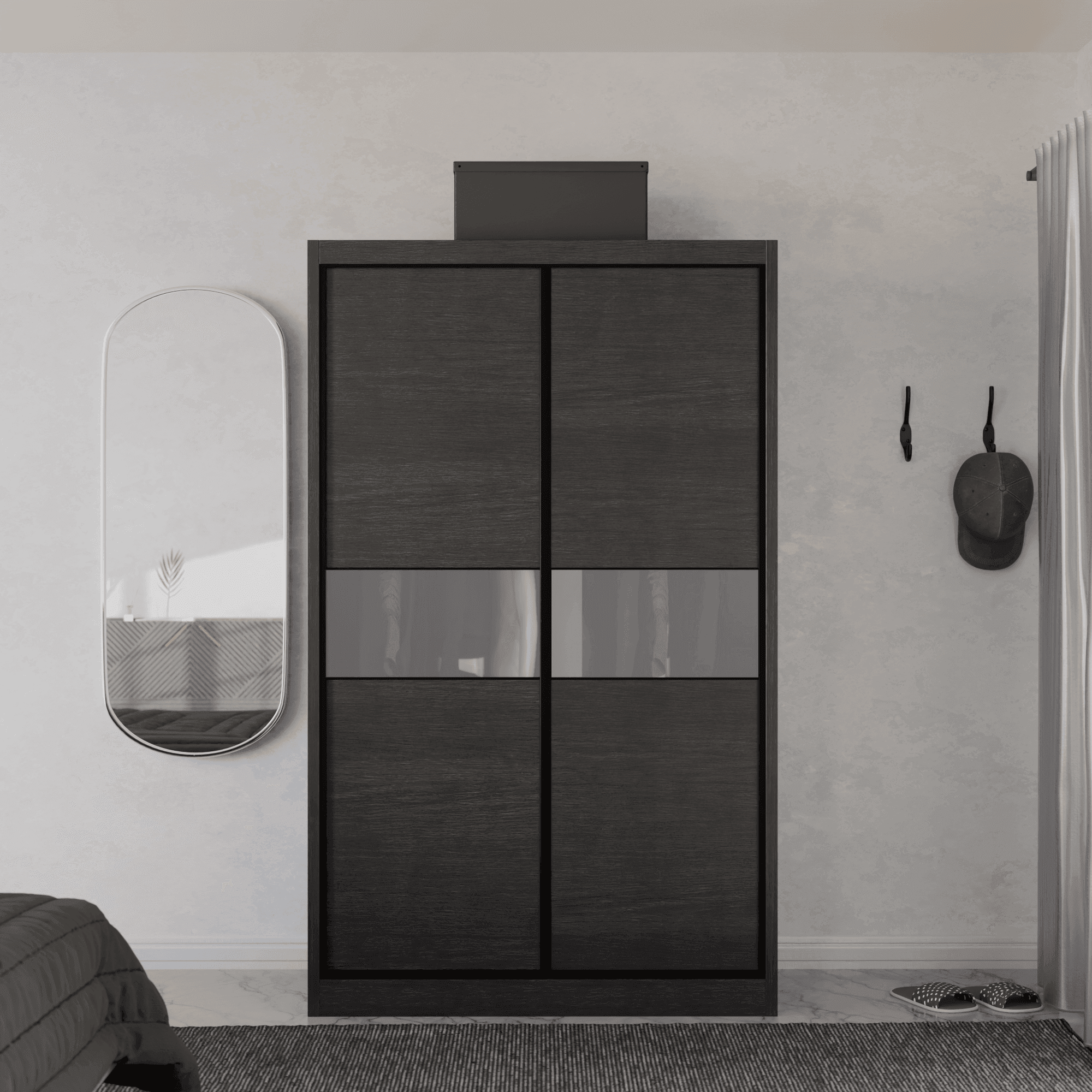 Helene Modular Wardrobe (Frosted Glass)