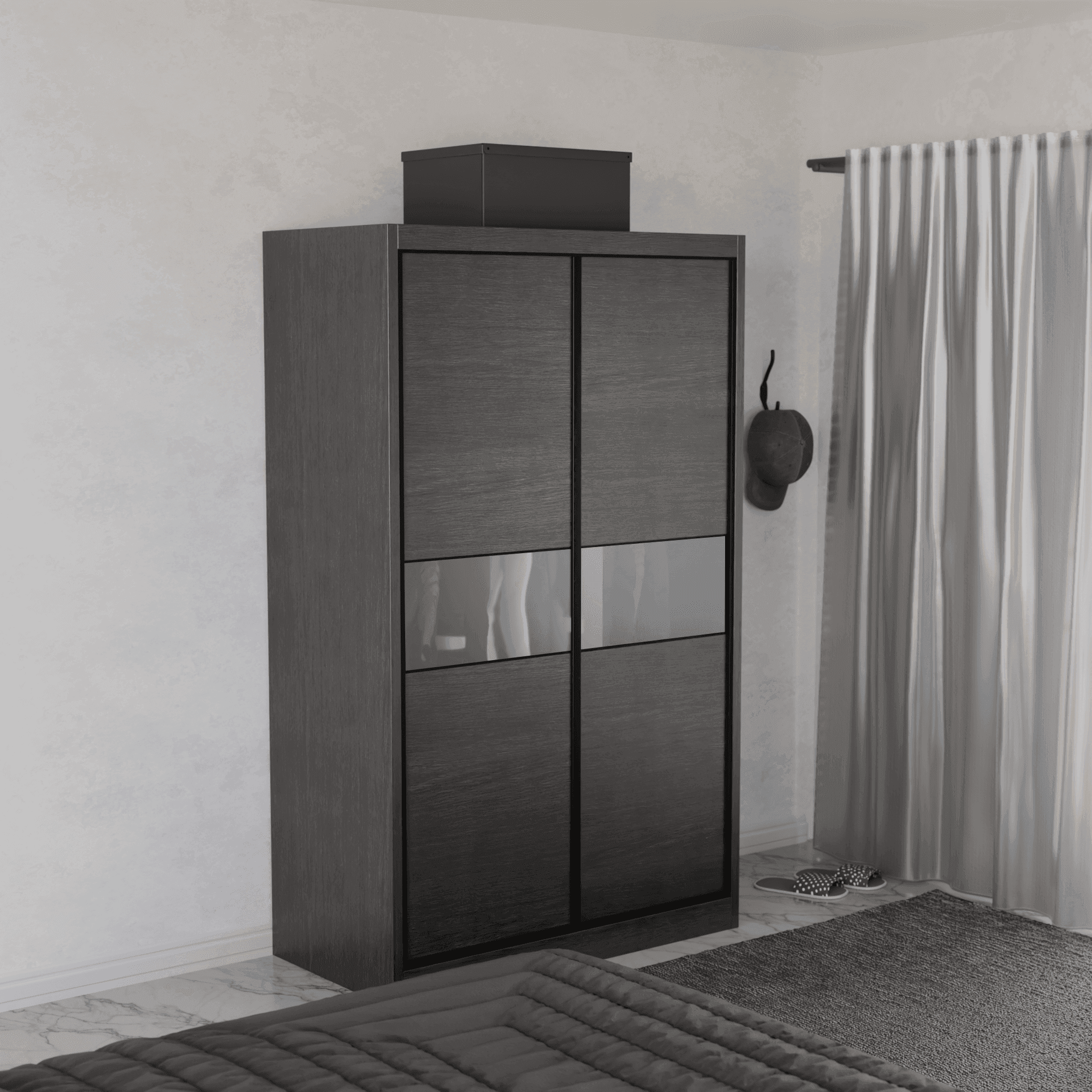 Helene Modular Wardrobe (Frosted Glass)
