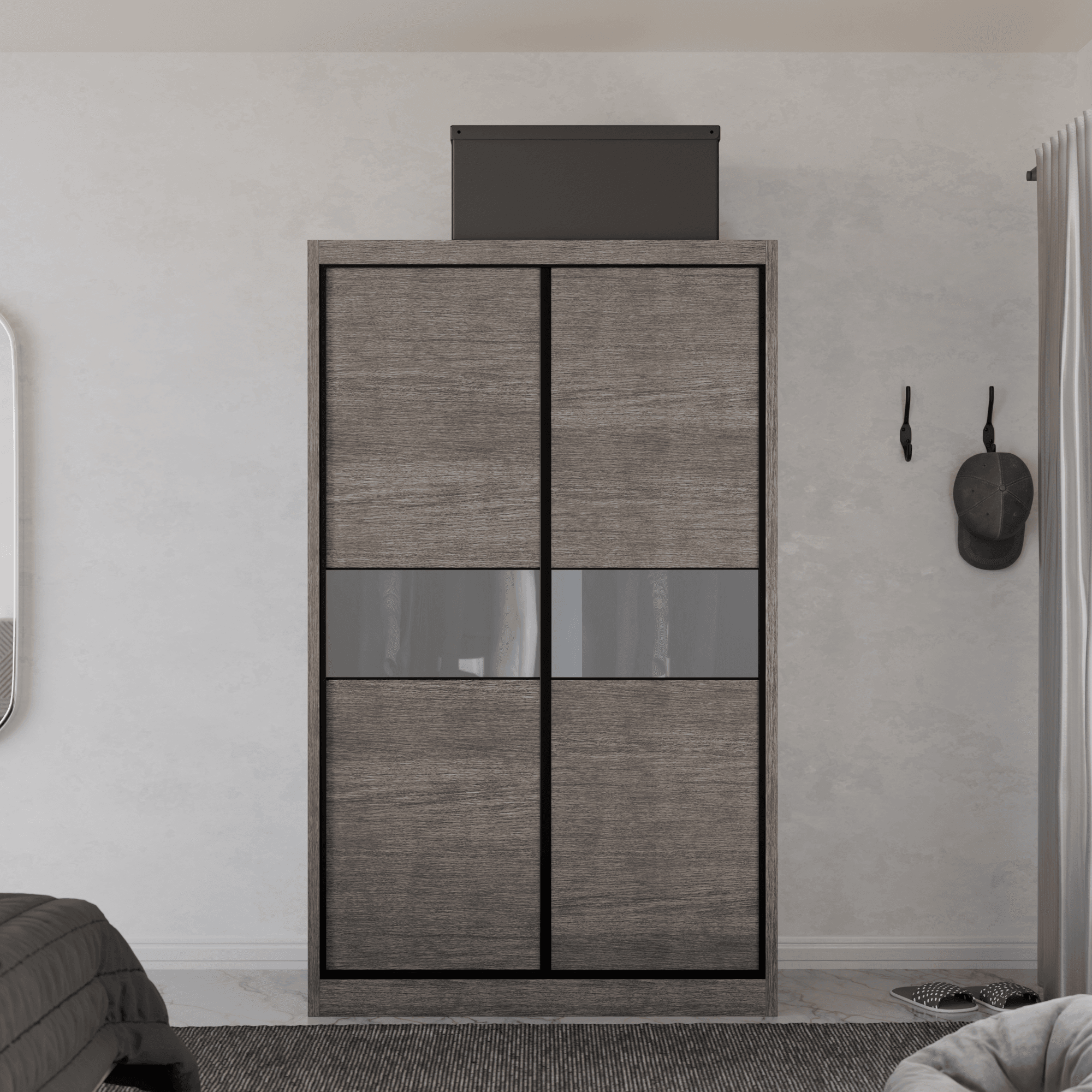 Helene Modular Wardrobe (Frosted Glass)