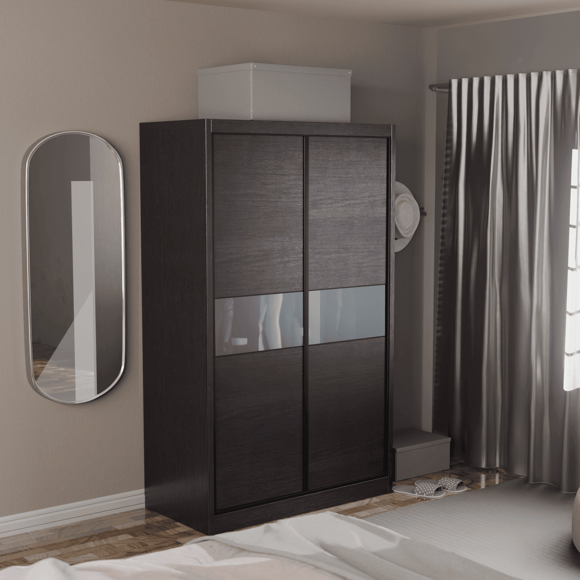 Helene Modular Wardrobe (Frosted Glass)