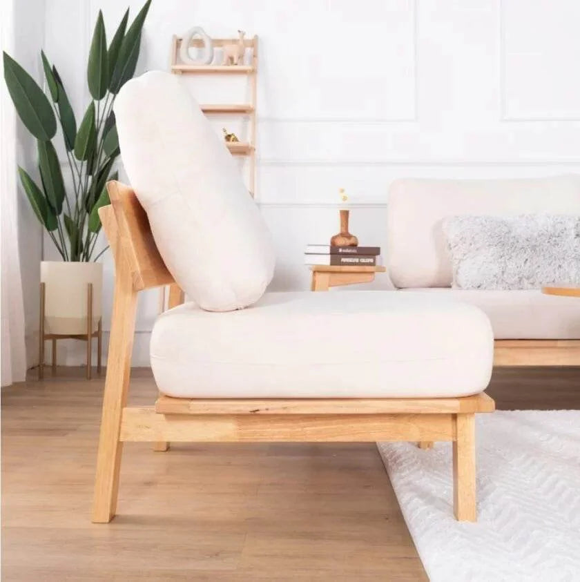Holly Fabric Wooden Frame Sofa (Water Repellent)