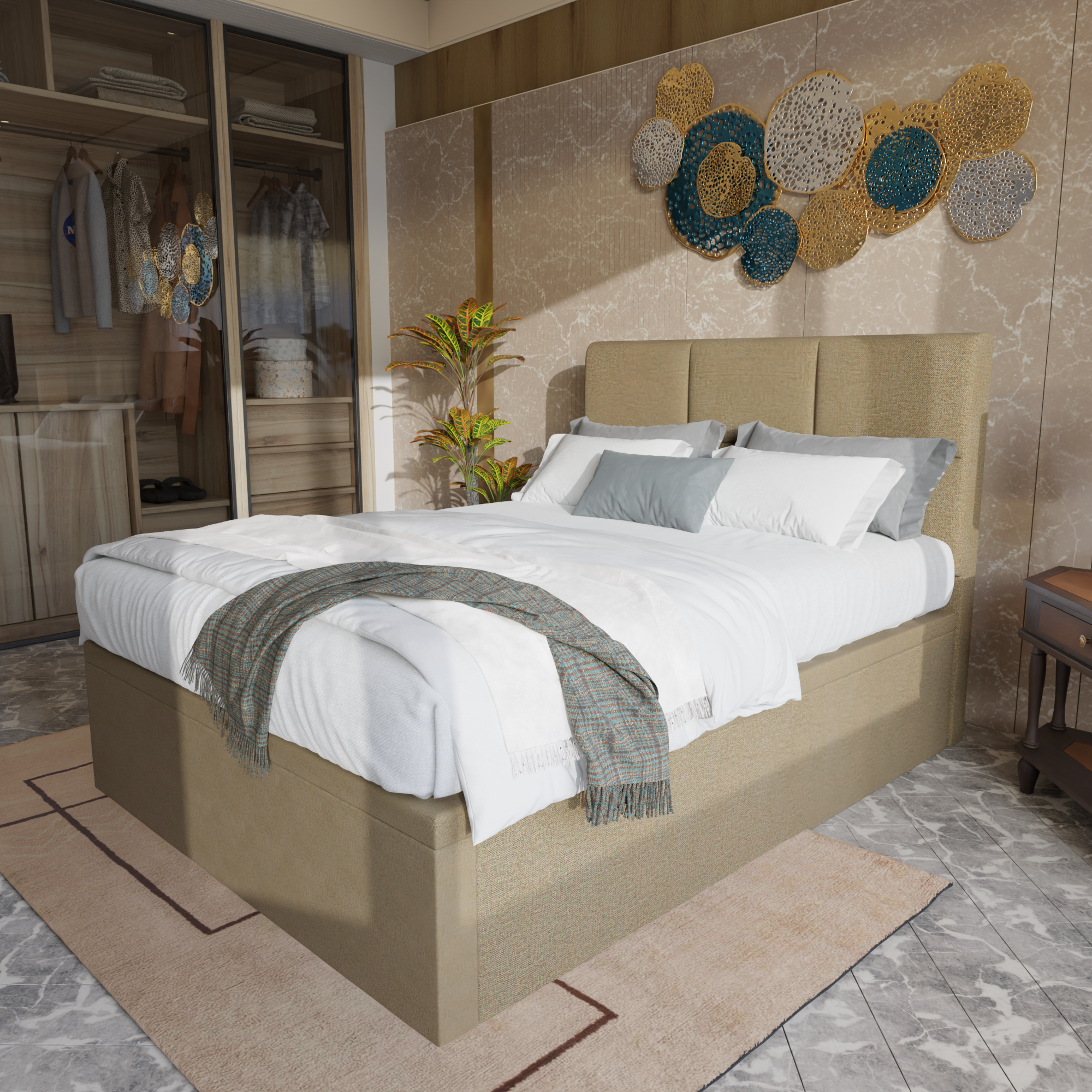 Jarvis Fabric Storage Bed (Pet Friendly Fabric)