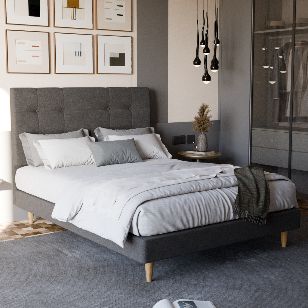 Jaxon Fabric Bed Frame (Water Repellent)