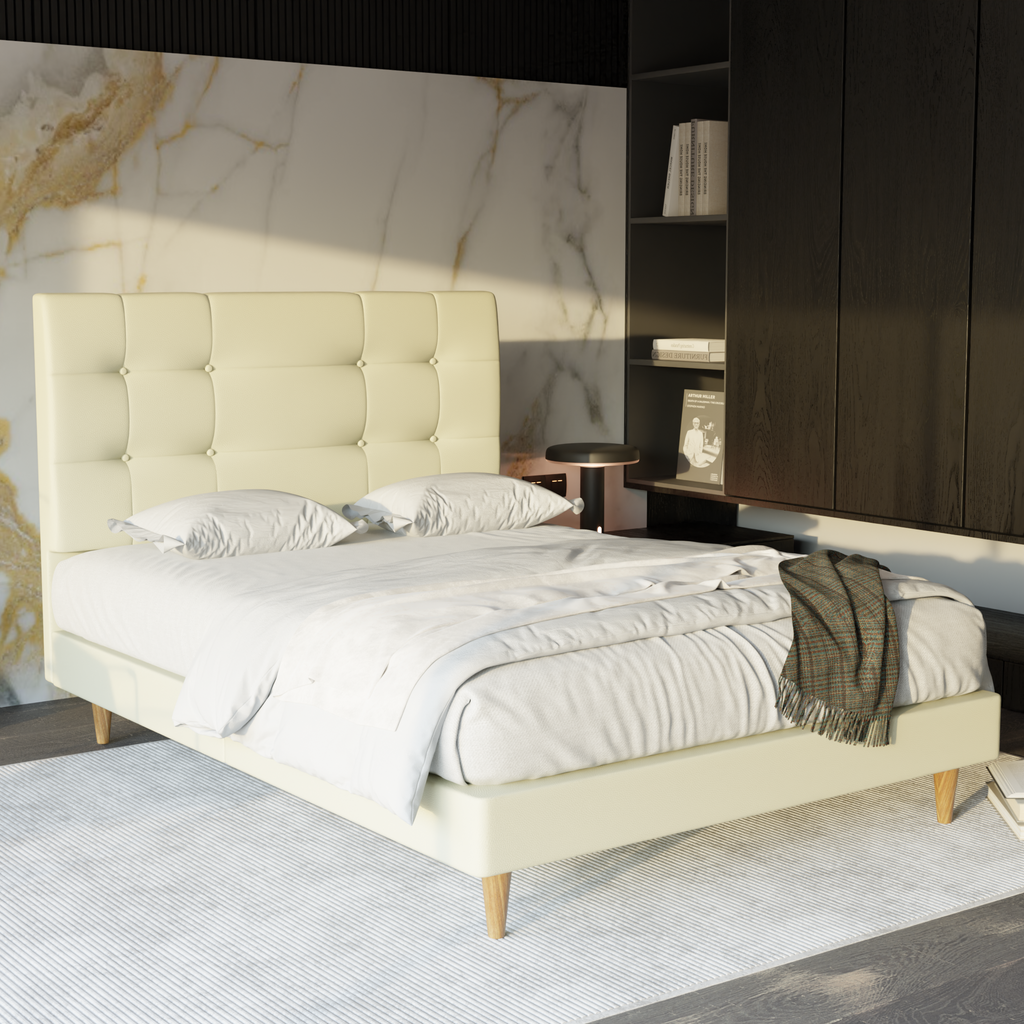 Jaxon Faux Leather Bed Frame