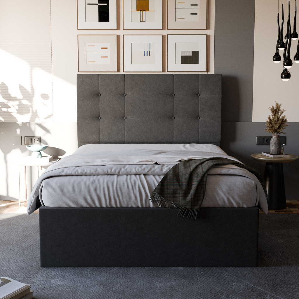 Jaxon Fabric Drawer Bed Frame (Water Repellent)