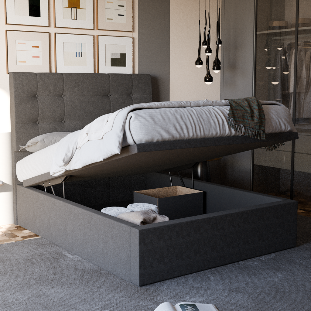 Jaxon Fabric Storage Bed (Water Repellent)