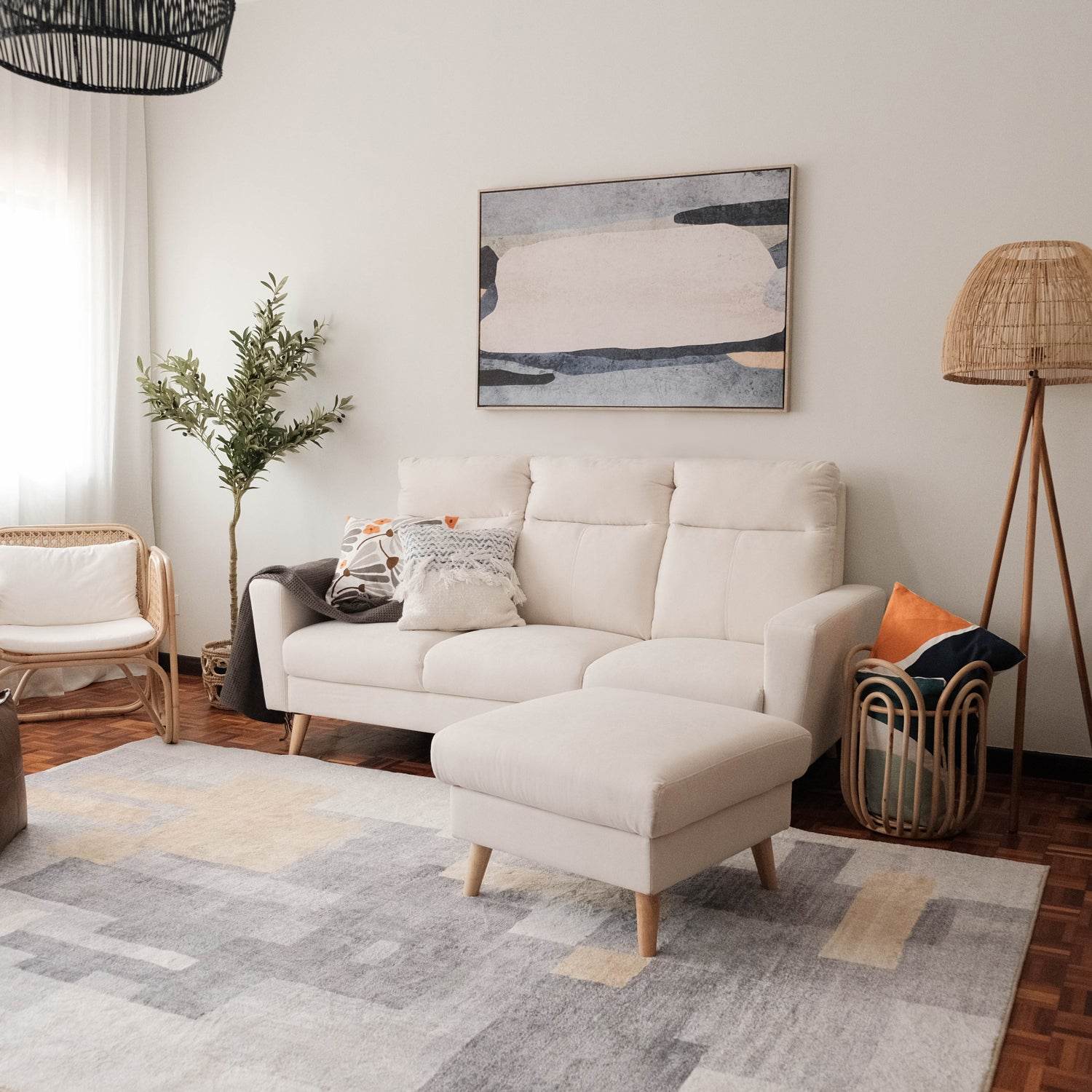 Jessica Belgium Fabric Sofa (Water Repellent)
