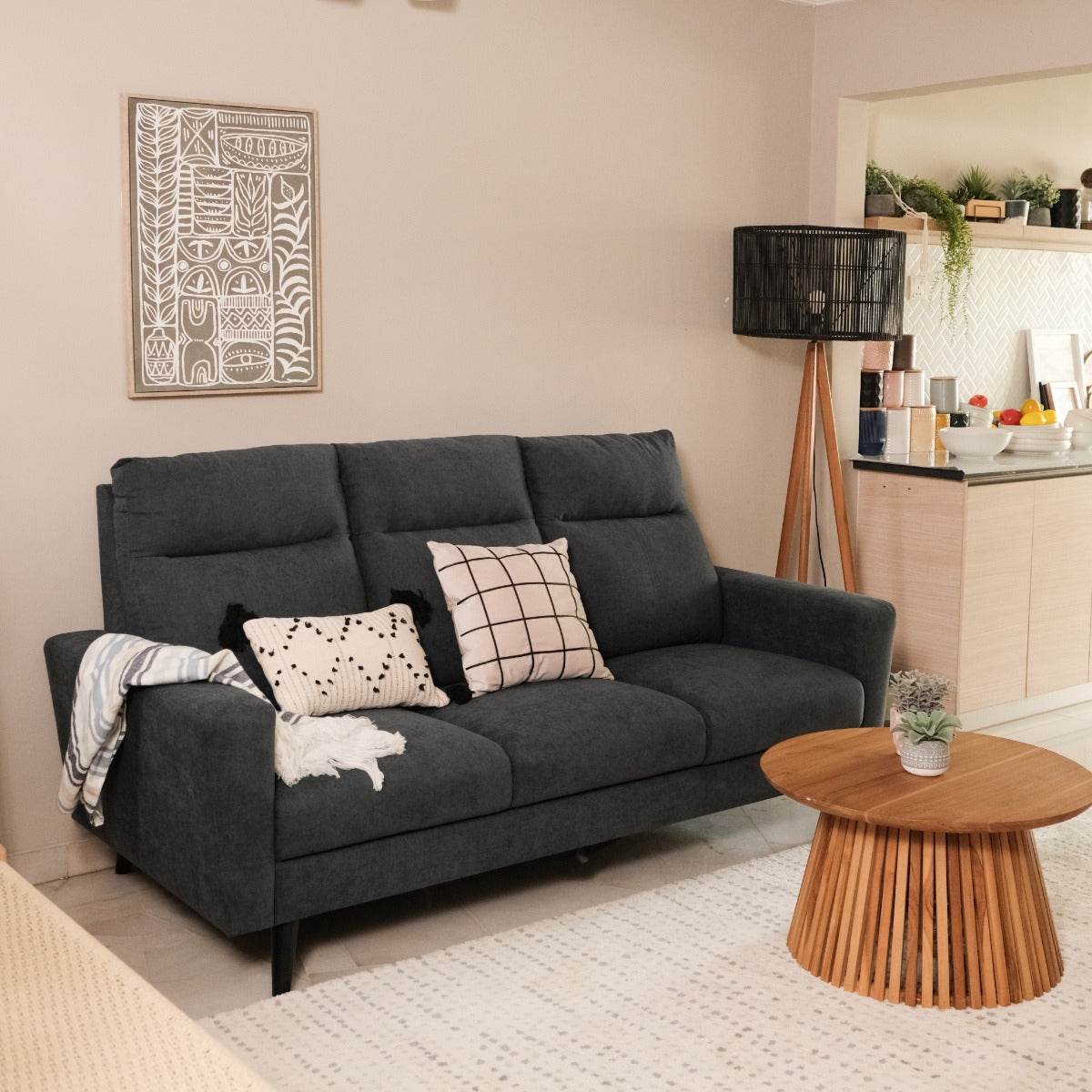 Jessica Belgium Fabric Sofa (Water Repellent)