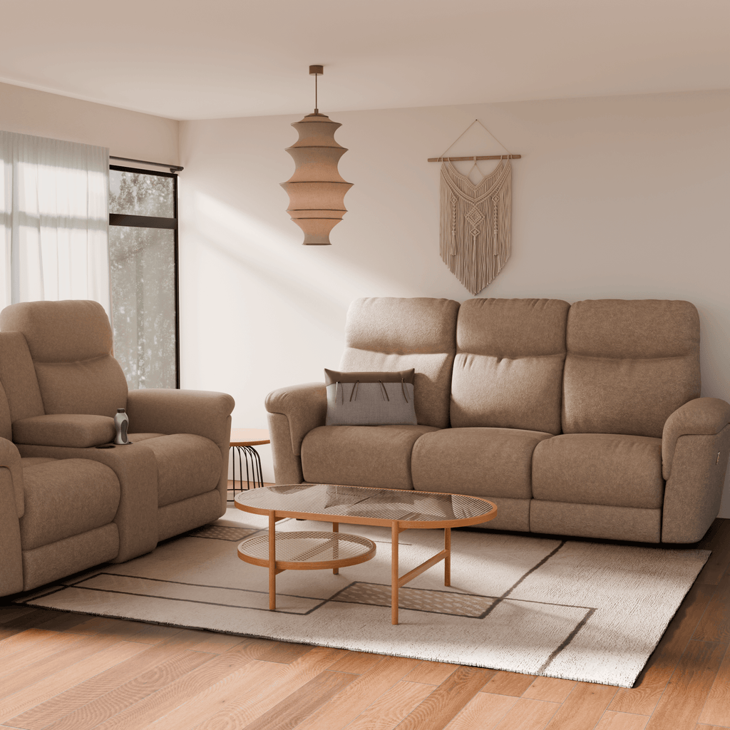 Kayle Fabric Recliner Sofa (Pet Friendly & Water Repellent)