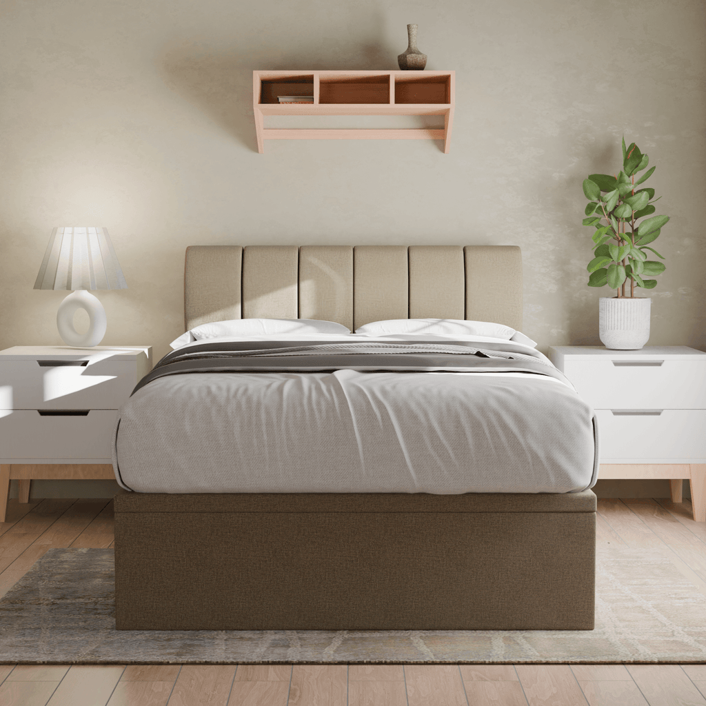 Kazura Fabric Storage Bed