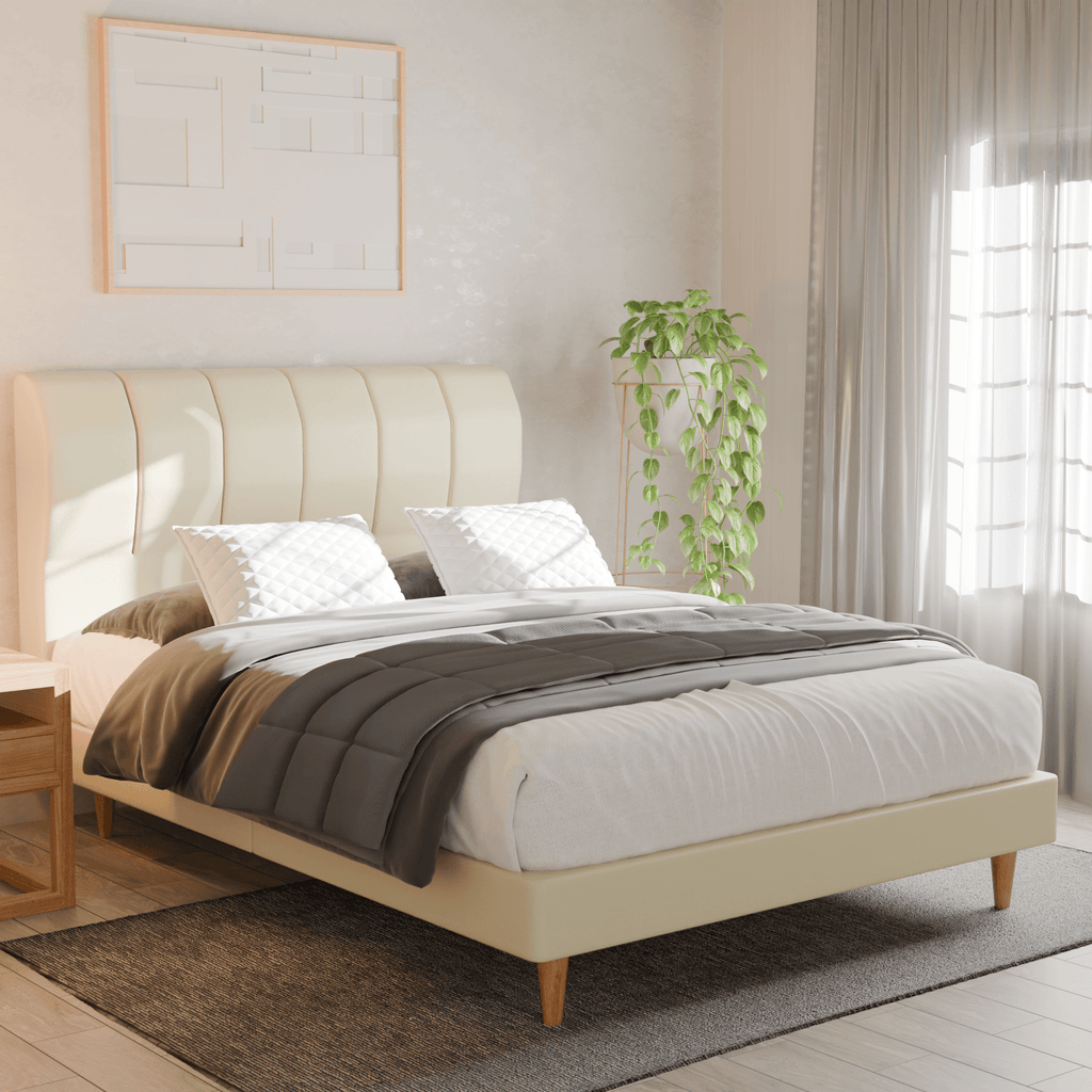 Kazura Faux Leather Bed Frame
