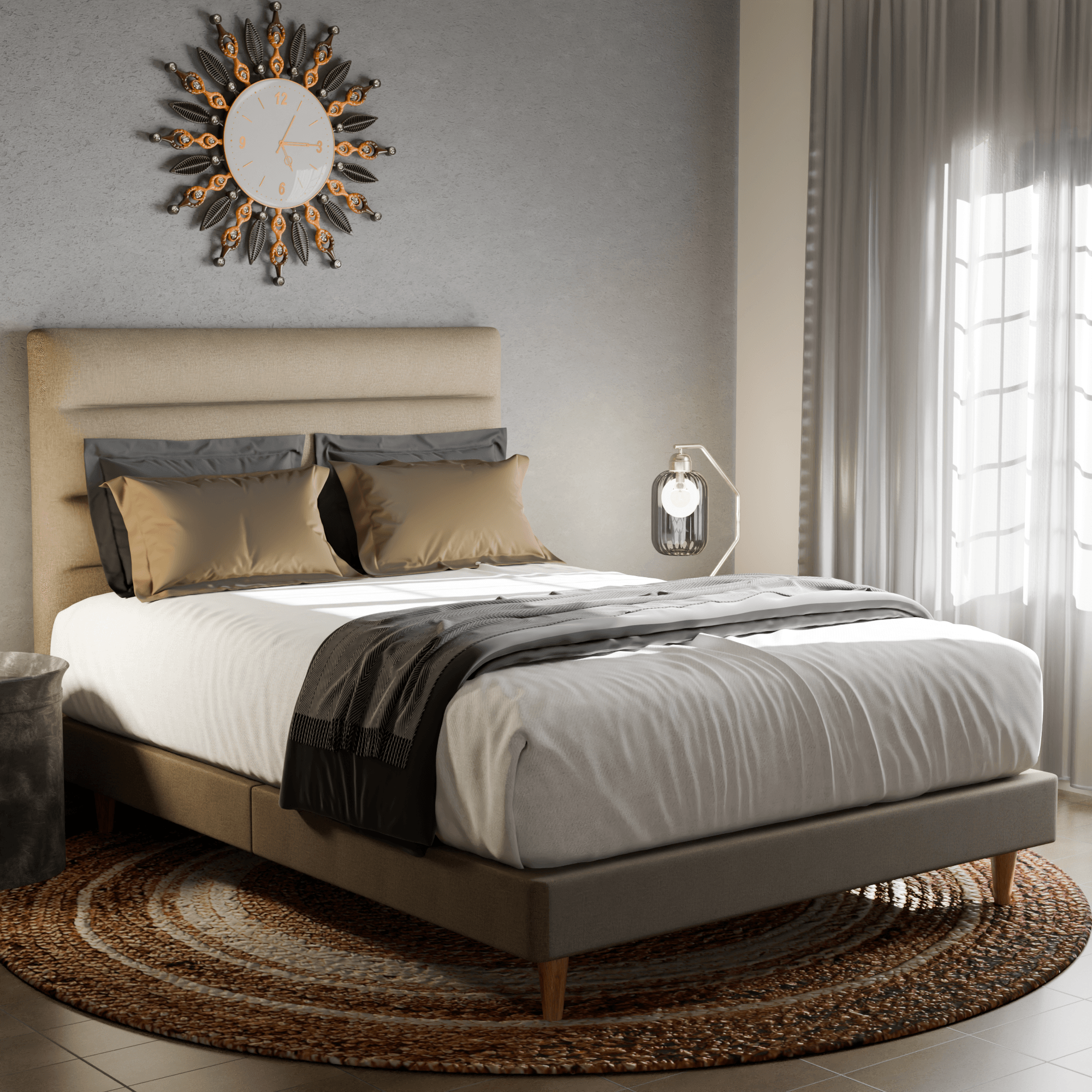 Keenan Fabric Bed Frame