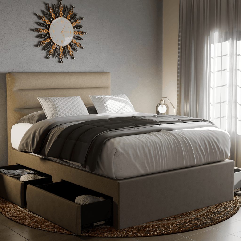 Keenan Fabric Drawer Bed