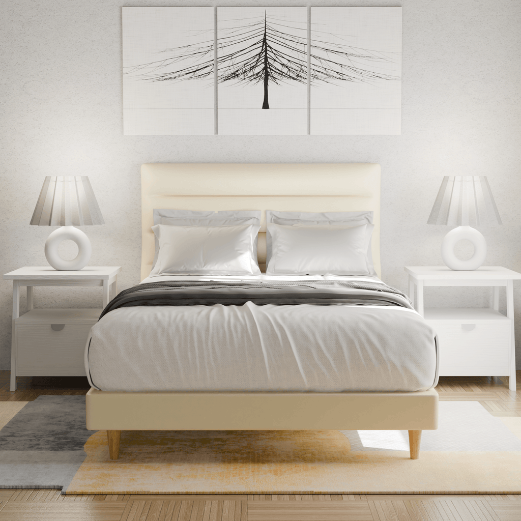 Keenan Faux Leather Bed Frame