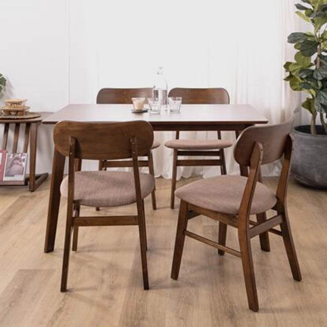 Leighton Walnut Wooden Dining Table