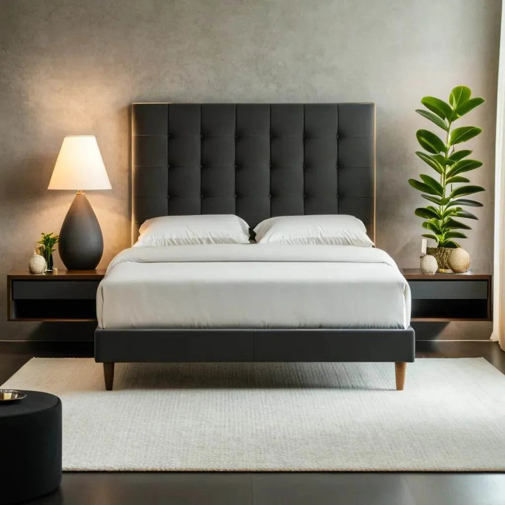 Mancini Belgium Fabric Bed Frame (Water Repellent)