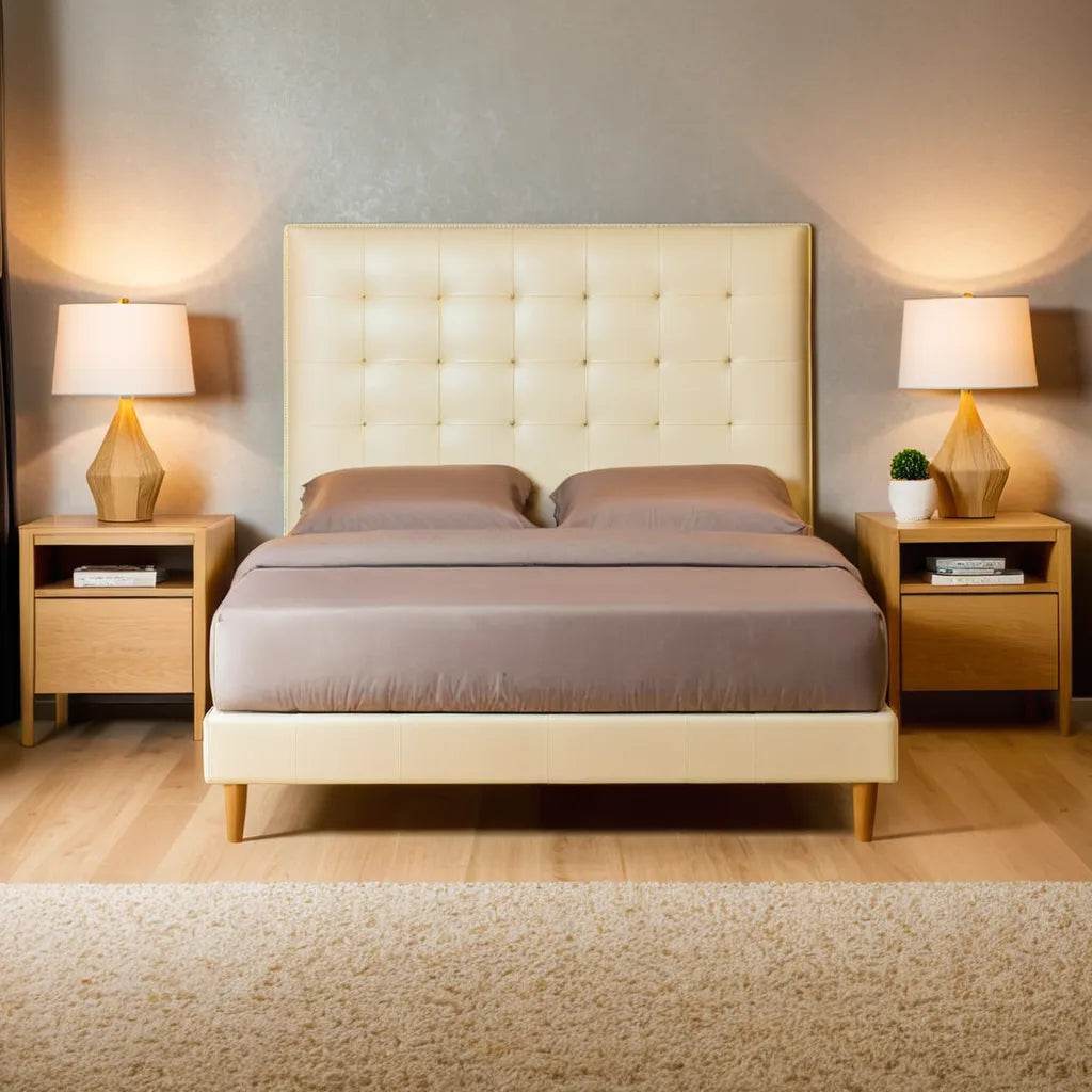 Mancini Faux Leather Bed Frame