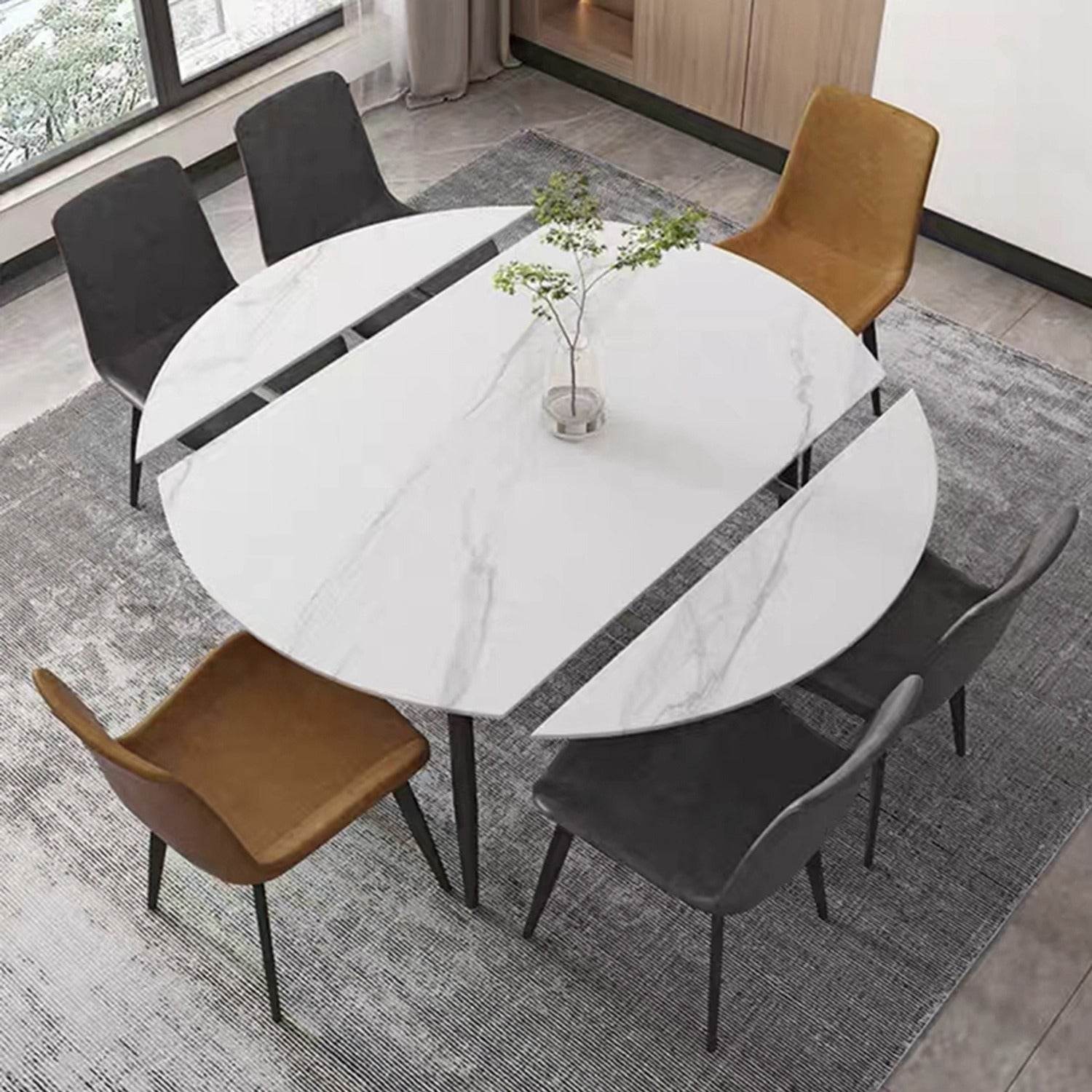 Mandalay Sintered Stone Extendable Dining Table