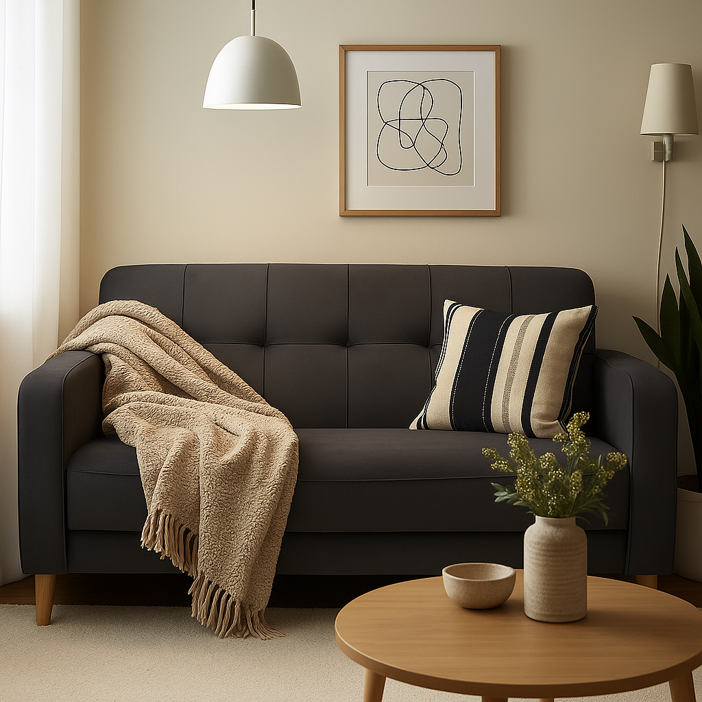 Mandel Fabric Sofa (Pet Friendly)
