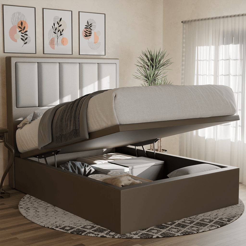 Marley Faux Leather Storage Bed