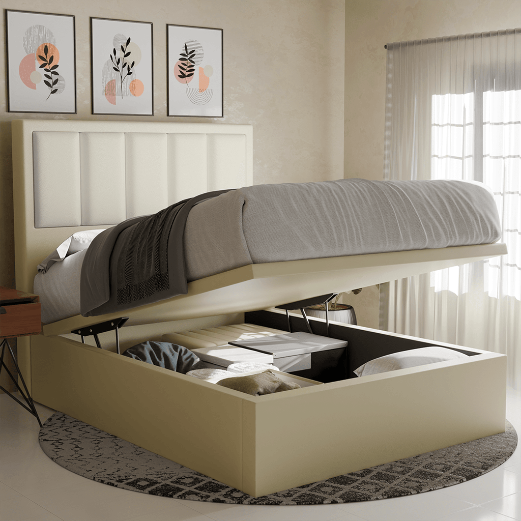 Marley Faux Leather Storage Bed