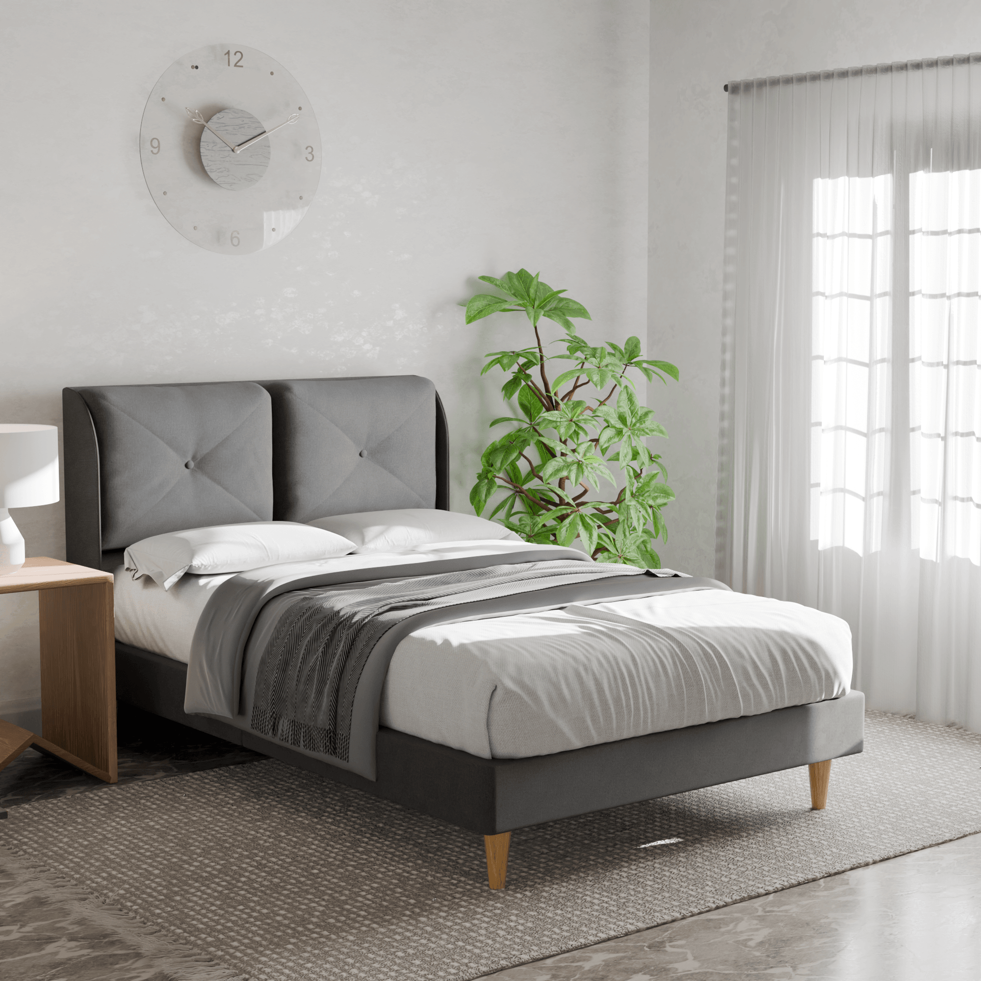 Mohave Fabric Bed Frame (Water Repellent)