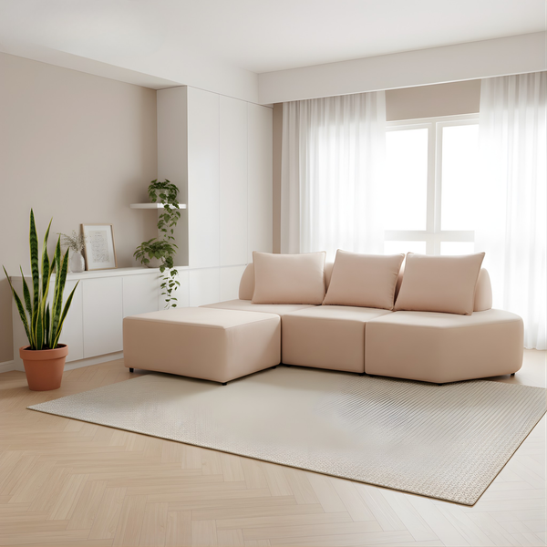 Fiorin Fabric Sectional Sofa by Esteller (Pet Friendly & Easy Clean)