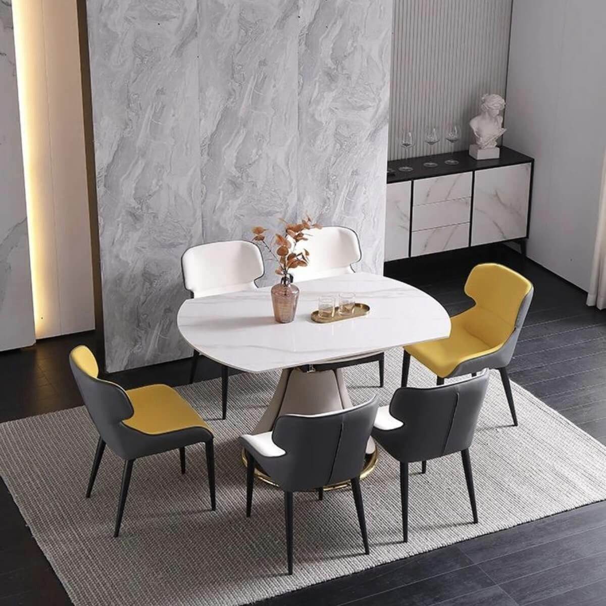 Nekka Sintered Stone Extendable Dining Table