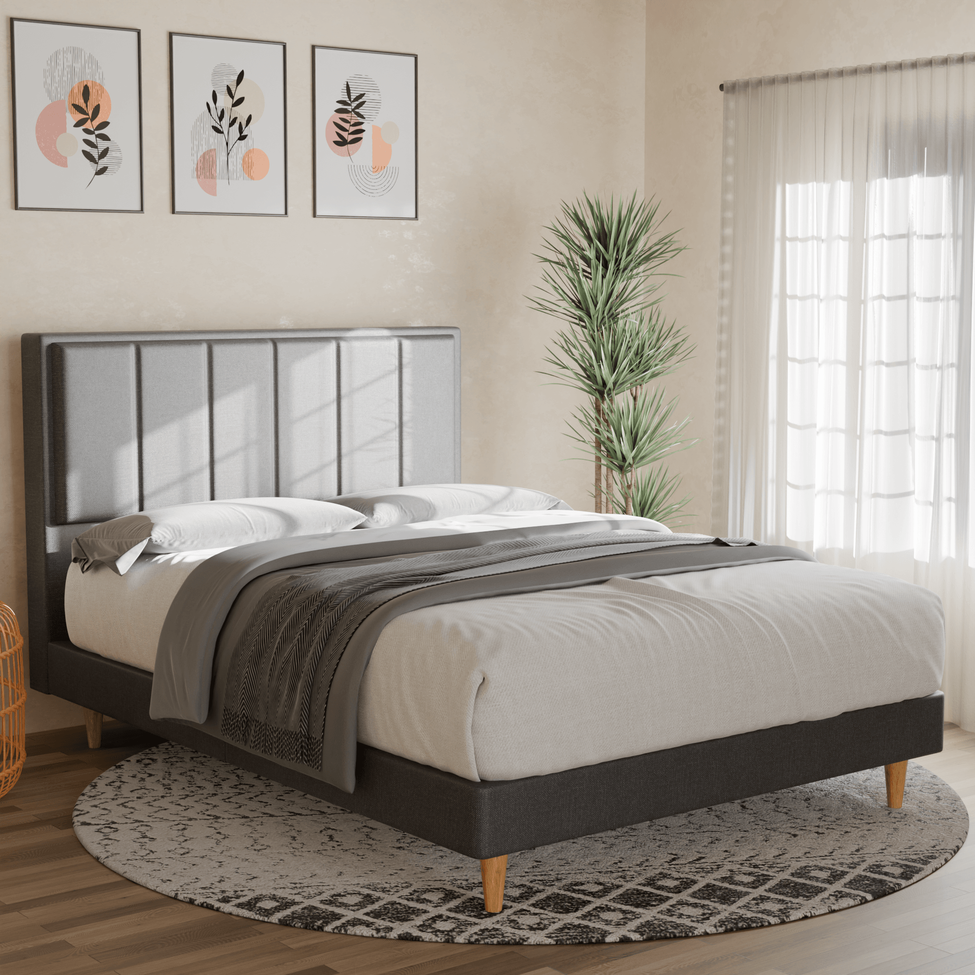 Penny Fabric Bed Frame
