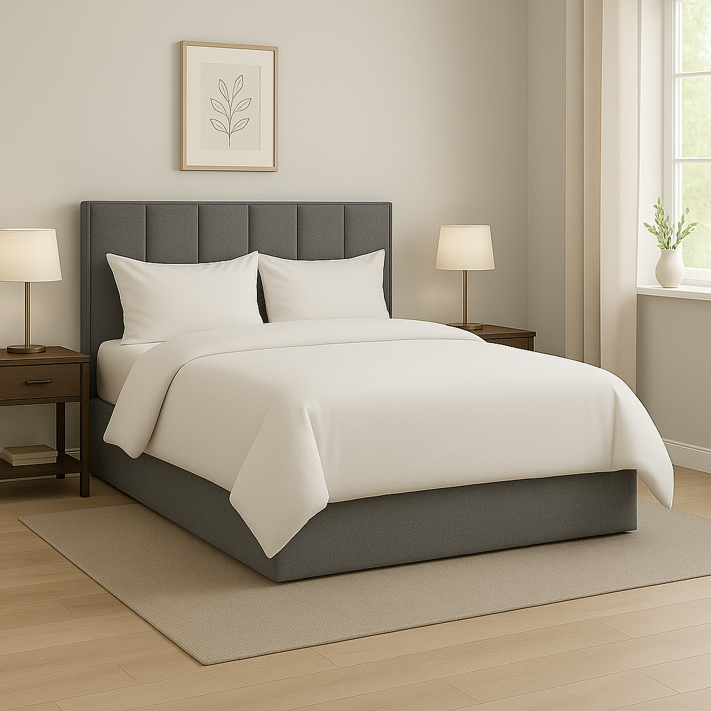 Penny Fabric Storage Bed Frame