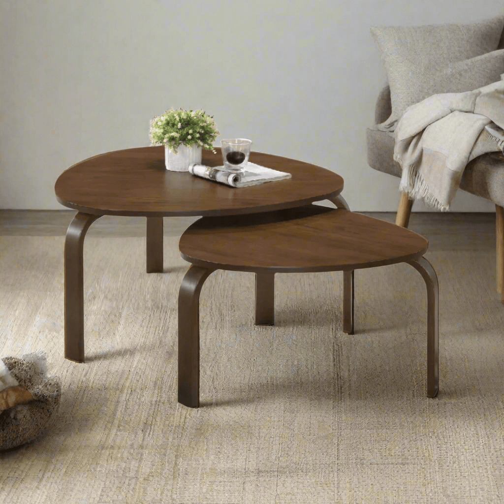 Quillon Wooden Nesting Coffee Table