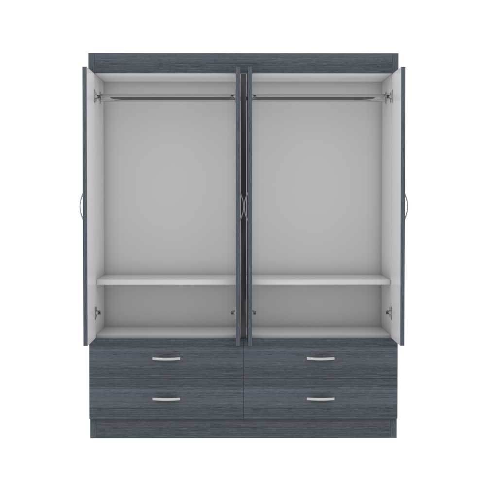 Quincy 4 Door Open Wardrobe