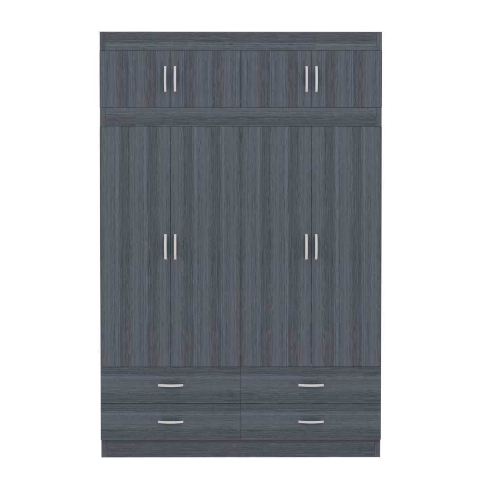 Quincy 4 Door Open Wardrobe with Top