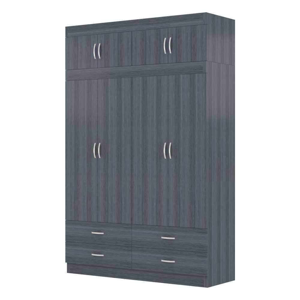 Quincy 4 Door Open Wardrobe with Top
