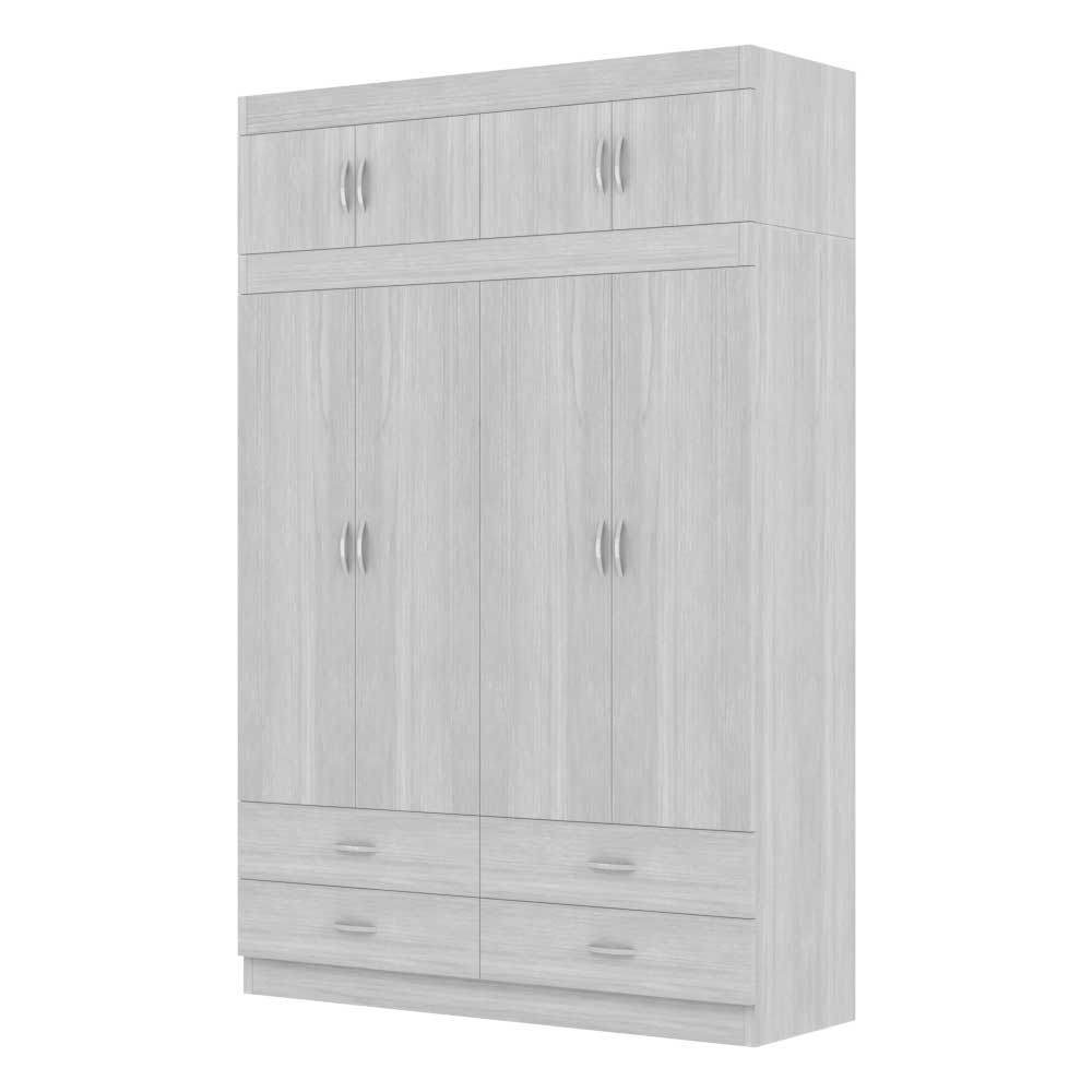 Quincy 4 Door Open Wardrobe with Top