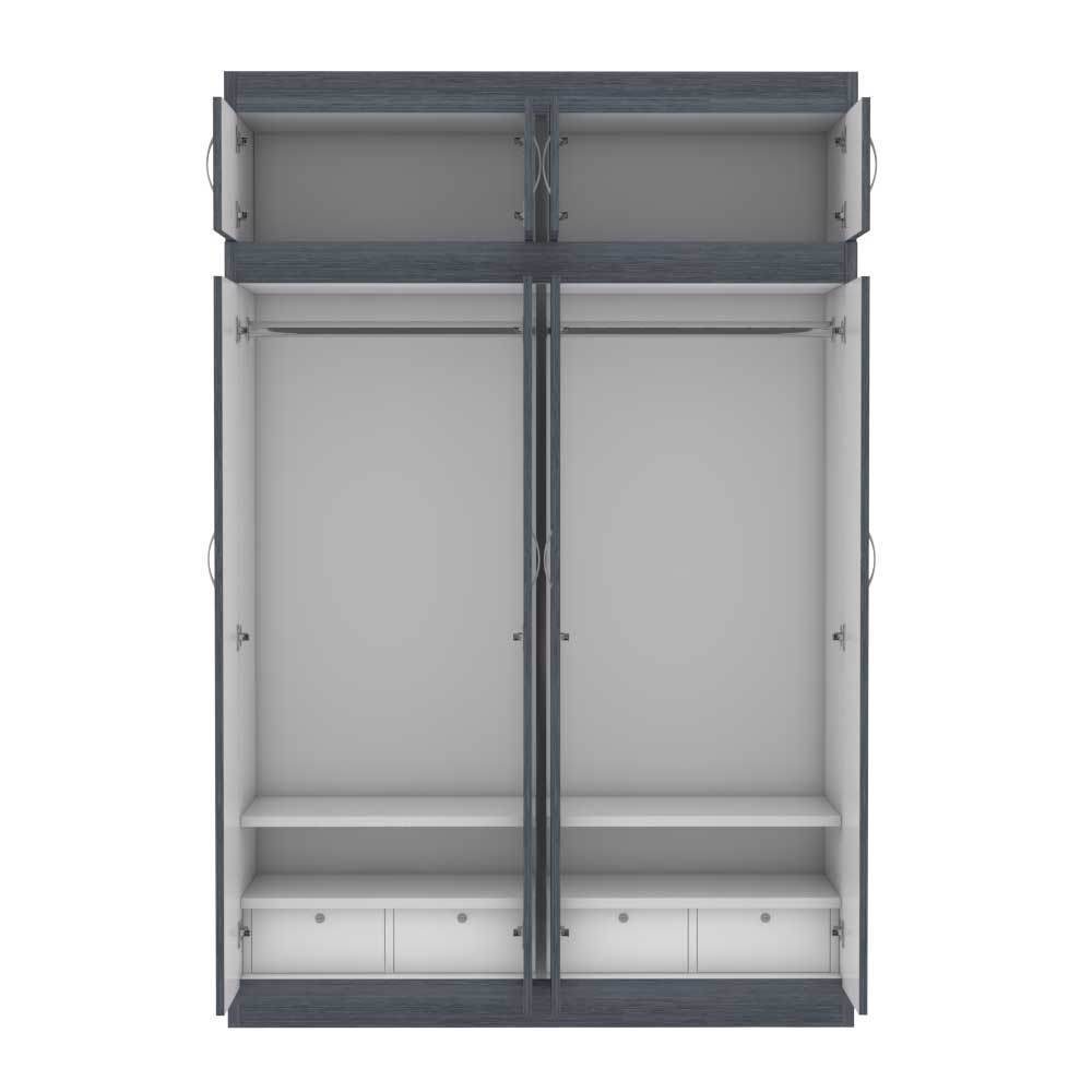Quinn 4 Door Open Wardrobe with Top