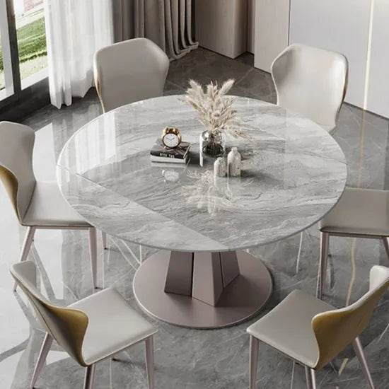 Quinnlyn Round Extendable Dining Table