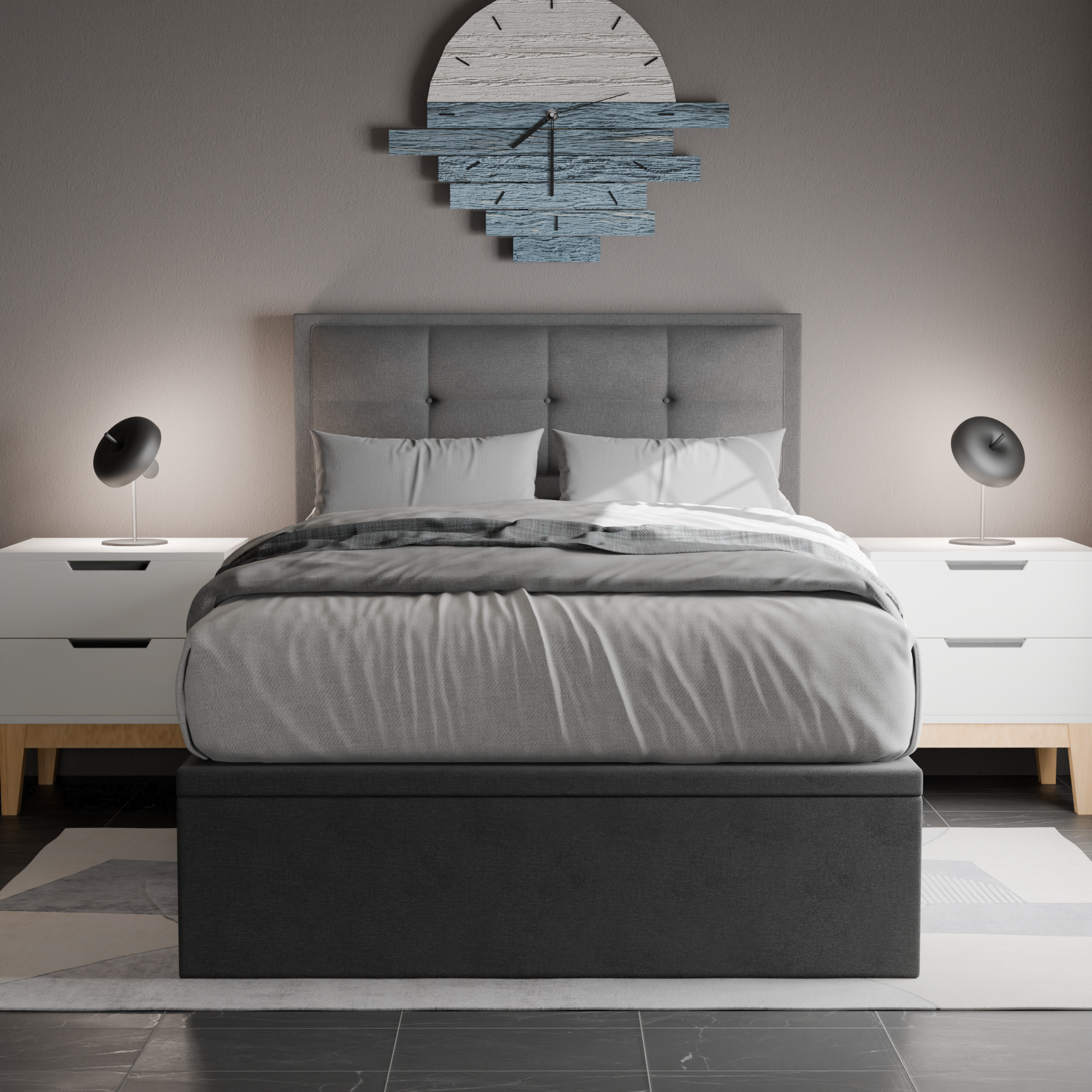 Robyn Fabric Storage Bed