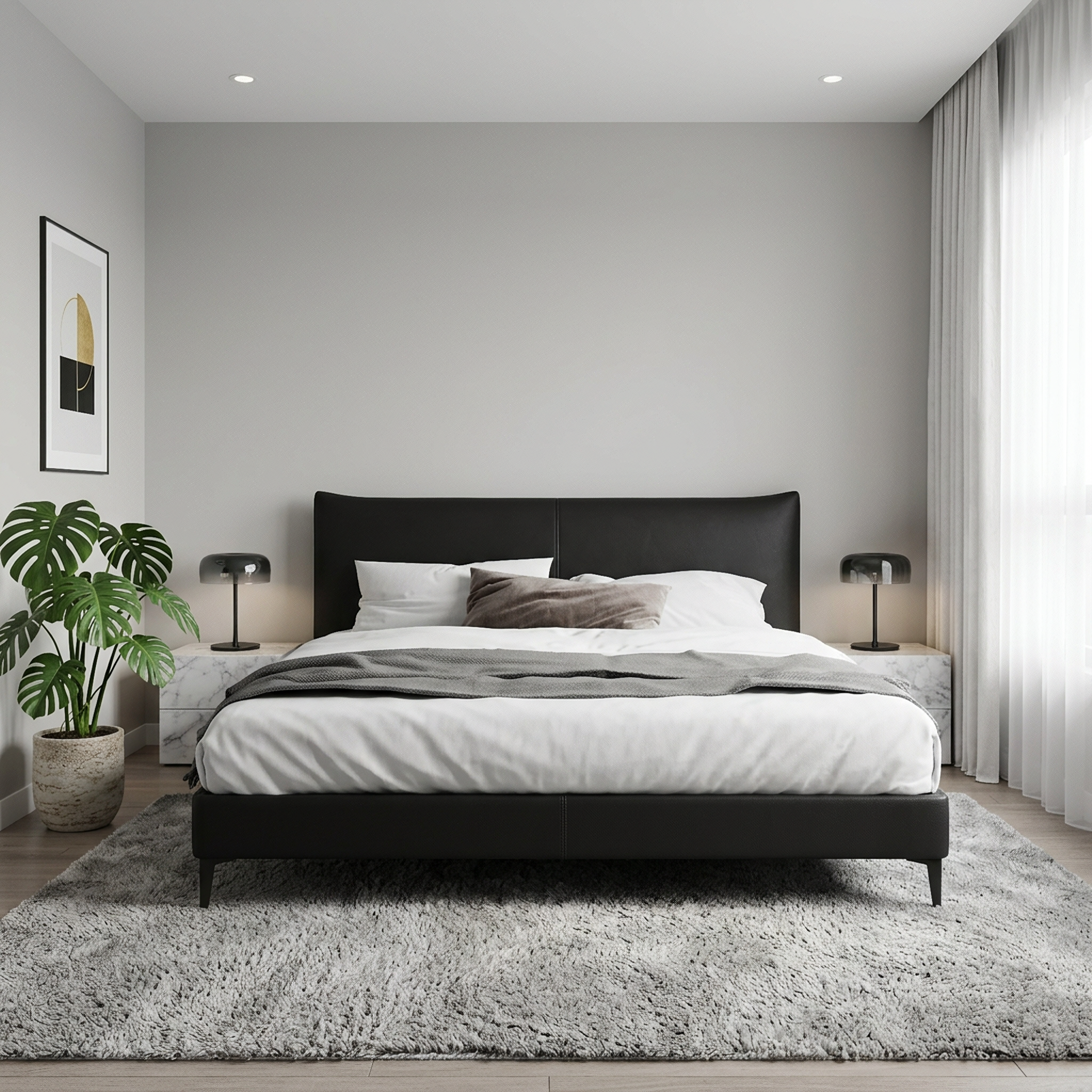 Clara Leather Bed Frame
