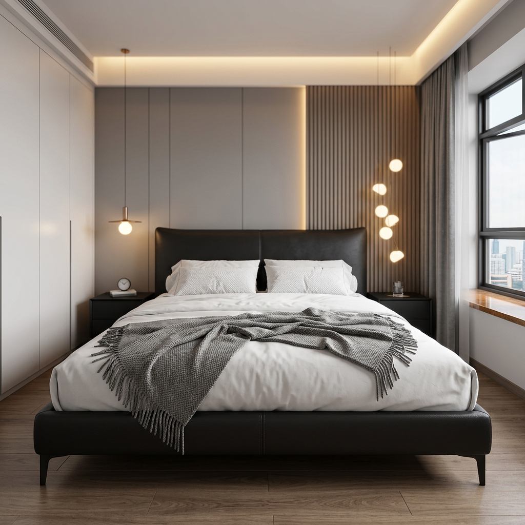 Clara Leather Bed Frame